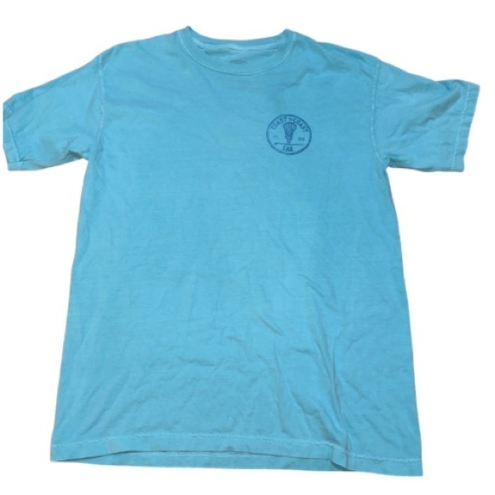 Sundrenched Coast to Coast LAX Blue T-Shirt M – Laid-Back Coastal Vibes!